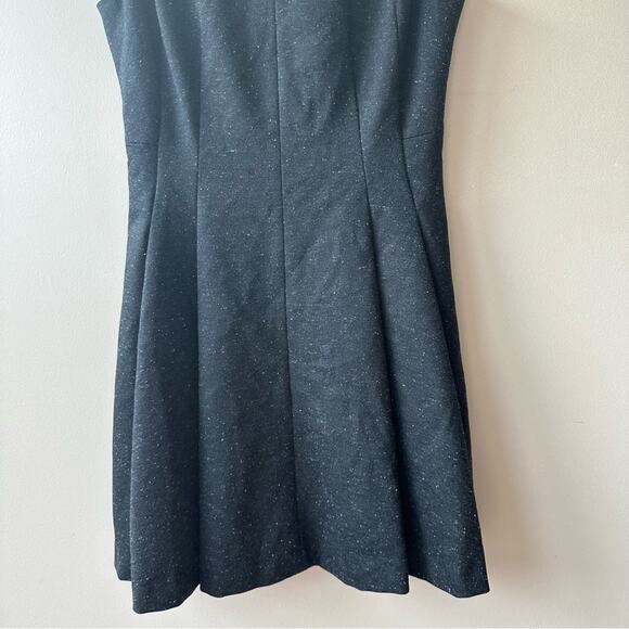 THEORY Dress Wool Blend Sleeveless Fit & Flare Speckled Gray 6 Quiet Luxury - Picture 3 of 12